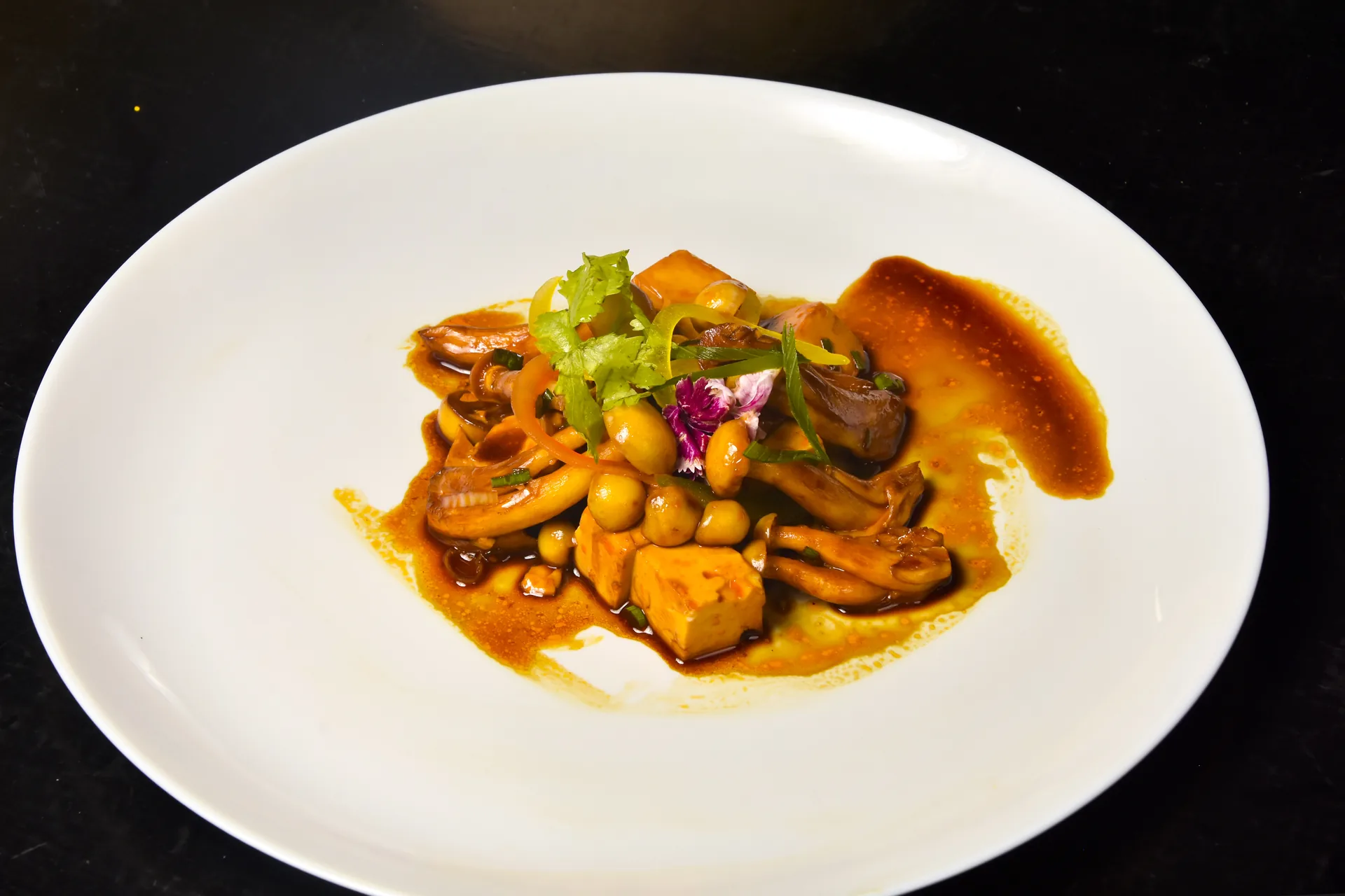Korean Shimeji Mushroom and Tofu